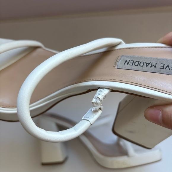 Steve Madden Women's Polly Heeled Sandal Sz 8M Defect - Picture 8 of 8